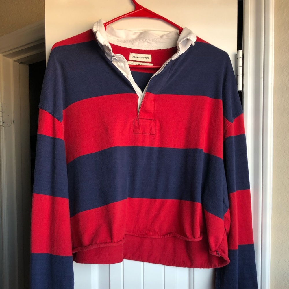 Urban Outfitters Long Sleeve flannel Crop top